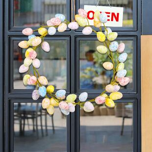 36cm Easer Egg Garland Creaive Easer Door Wreah Decoraions S