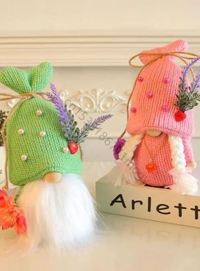 Spring Gnomes Faceless Doll for Dining Table Kitchen Tiered