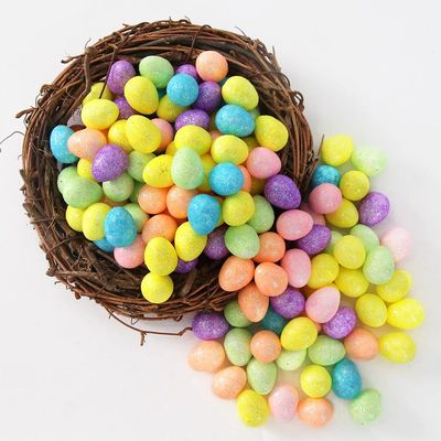 Easter DIY Wreath & Gift Box Decor - Glitter Mini Foam Eggs