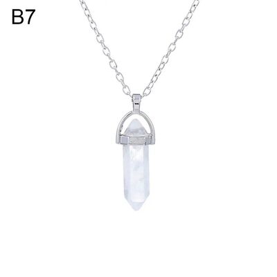 Hot Point Pendulum Hexagonal Stone Pendant Natural Crystal