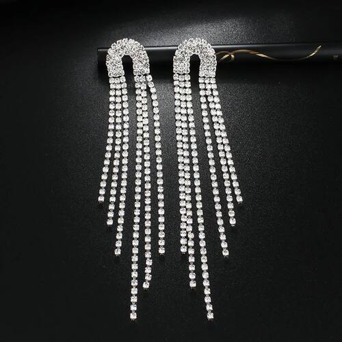 Rhinestone earrings Tassel Drop Earring For Women Luxury Jew