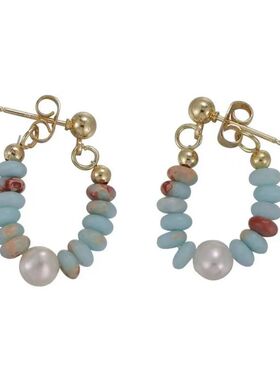 Vacation Style Design Pearl Pendant Earrings for Women and G