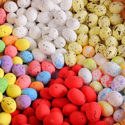50pcs  2x2.5cm Easter  Easter egg decoration small spotted E