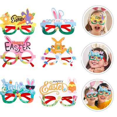 1/6PCS Easer Eyeglasses Frame Se Decoraion Holiday Pary Toy