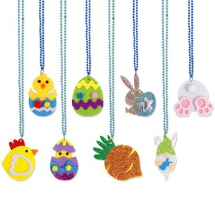 Easter party decoration rabbit necklace Easter egg chicken b