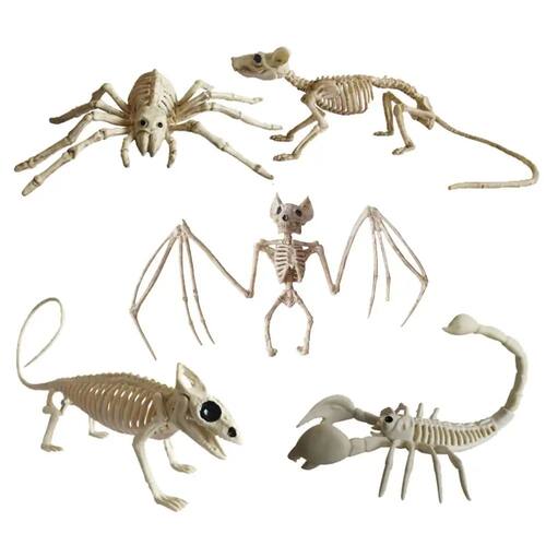 Halloween Decoration Animal Skeleton Bones Creepy Spider Bat