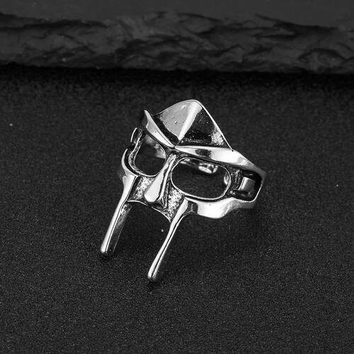 Vintage Goth Mf Doom Mask Adjustable Joint Ring For Men Glad
