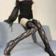 Tub Top Sexy Women Fishnet Lace Rattan Long Floral Stockings