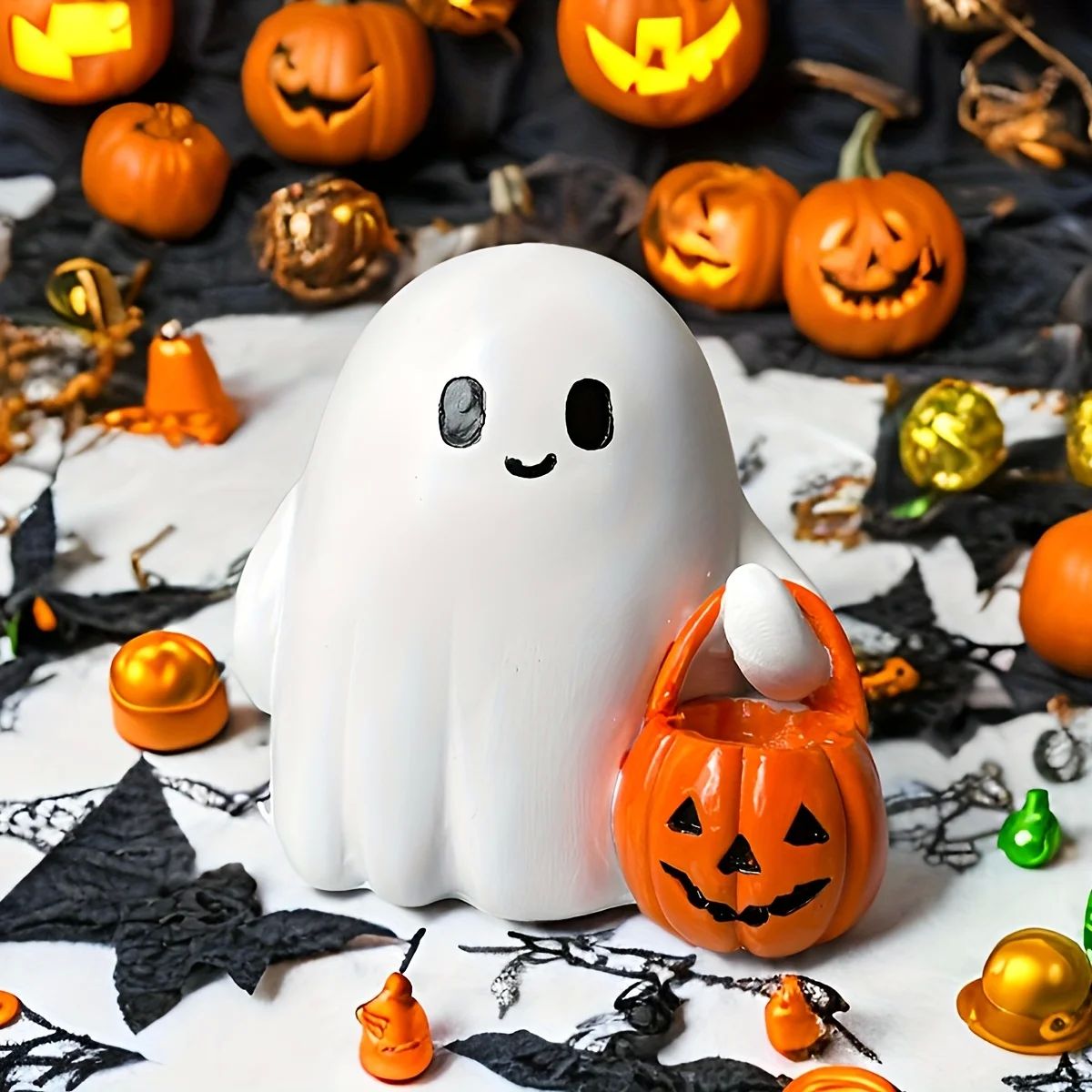1Pcs Halloween Ghost Ornament Spooky Halloween Ghost Figurin