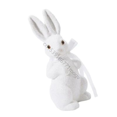 Safe Foam Easters Rabbit Decoration Sparkling Gold Glitterin