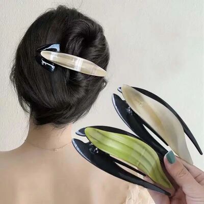 Elegant Swallowtail Large Hair Clips for Women Girls Korean
