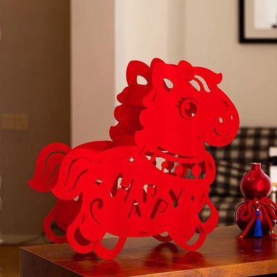 New Year Horse Ornament Chinese New Year 2026 Home Desktop A