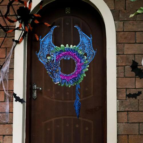 Halloween Wreath Decorative Garland Party Supplies Wall Deco