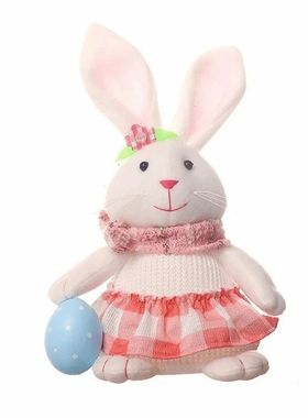 Cute Easter Rabbit Ornaments Plush Fabric Plush Easter Rabbi
