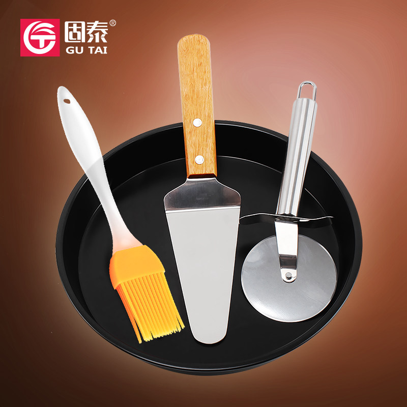 固泰 烘焙工具 披萨盘 蛋糕模具披萨烤盘刀铲套装 8英寸比萨套餐