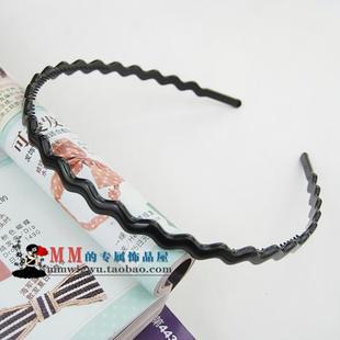 韩国AS摔不断牛筋树脂小波纹细发箍头箍 满包邮进口发卡发夹正品