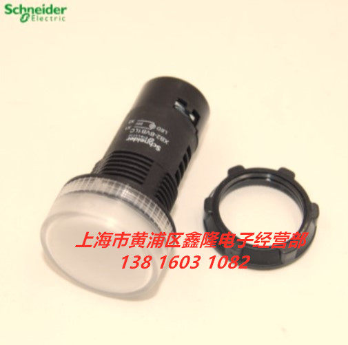 施耐德 LED指示灯 XB2BVMD1LC 白色 DC220V 直径22MM 现货直拍