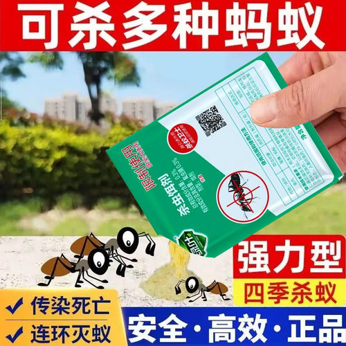 灭蚂蚁药家用窝一全端杀蚁饵剂菜地驱红黄黑蚂蚁粉剂室内蟑螂强效