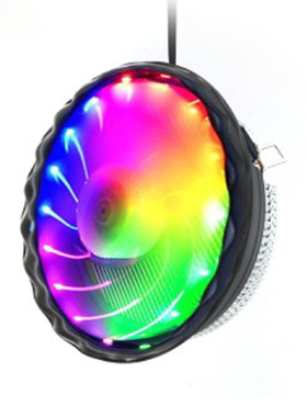 万家风豪华版CPU散热器炫彩发光机箱风扇多平台775/115 AMD