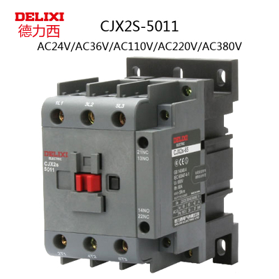 德力西交流接触器CJX2S-5011 LC1D AC24V36V 110V 220V 380V 50A