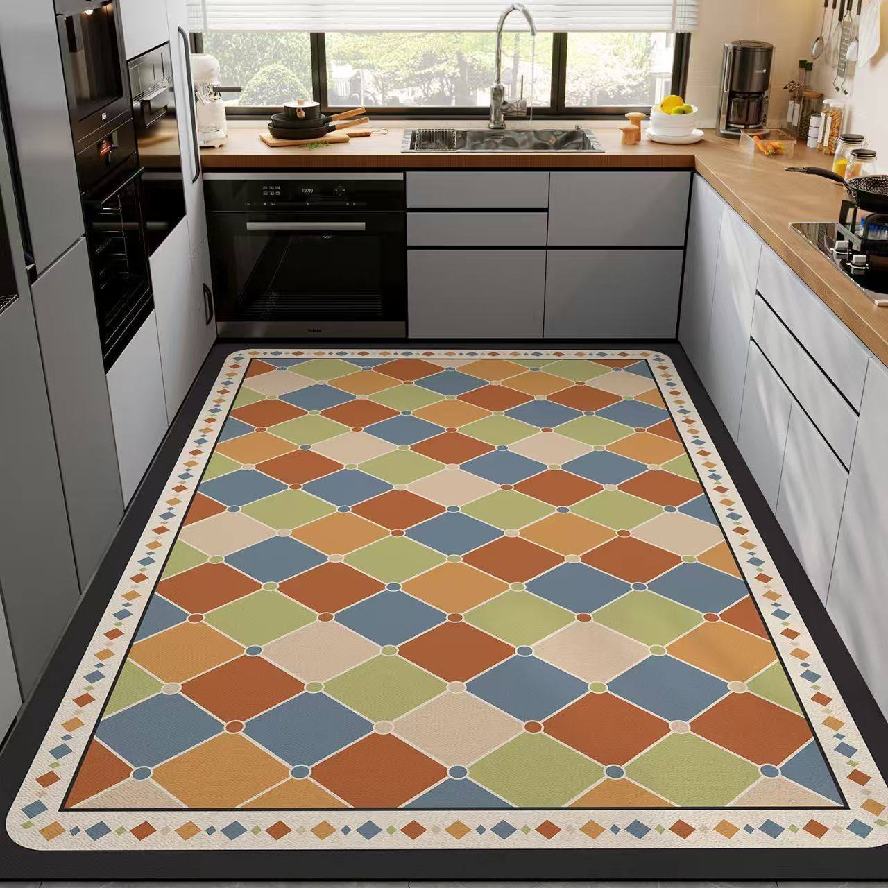 美式复古厨房地垫防滑防油可擦免洗吸水防水硅藻泥进门口脚垫地毯,居家布艺,厨房地垫,淘宝优惠券,粉丝福利购,淘宝优惠卷