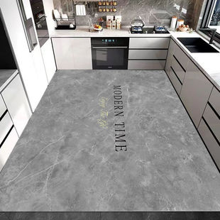 硅藻泥厨房地垫防滑防油吸水垫专用耐脏脚垫可裁剪可擦免洗大面积