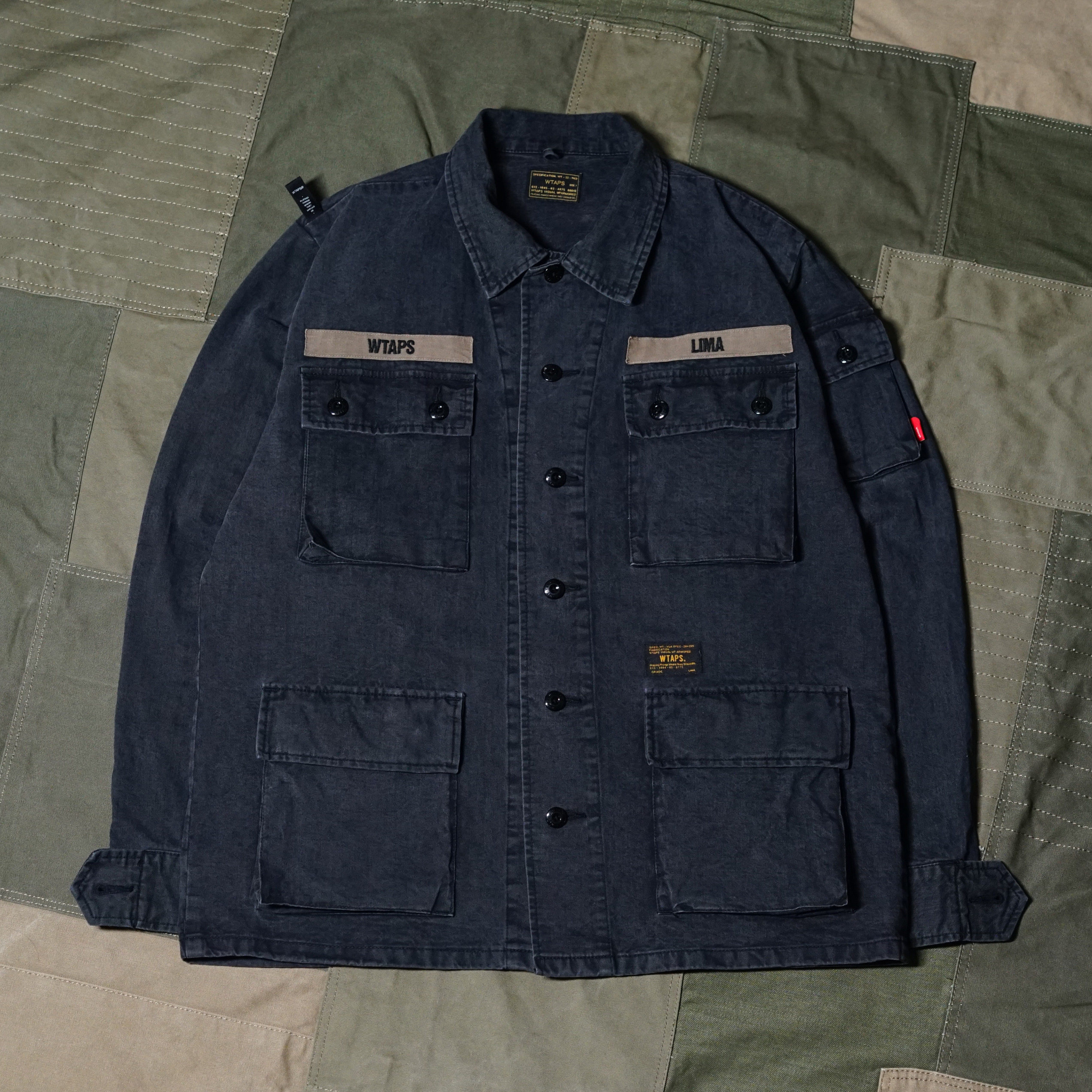 ONCEUPON寄卖 WTAPS 17SS JUNGLE LS SHIRT 水洗四袋夹克非15AW