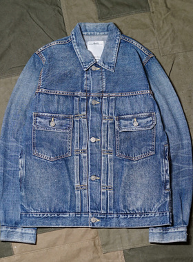 ONCEUPON寄卖 VISVIM SS 101 JKT DMGD-DAMAGED 丹宁夹克冈山水洗