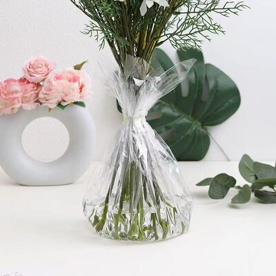 透明包装玻璃纸圣诞节鲜花花束保水opp塑料保水膜资材花店材料