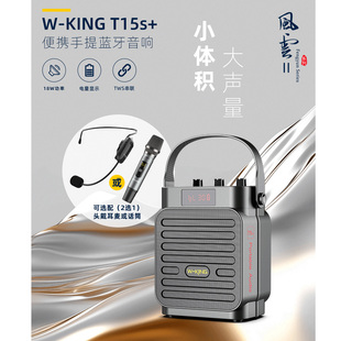 维尔晶T15S 室内户外广告跳舞小音箱重量轻U盘TF卡打拳多功能音响