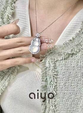 AIYO【福禄】精美精致轻奢时尚气质白色葫芦项链