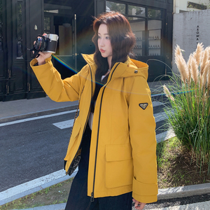 原创 现货 黄色90白鸭绒冲锋衣羽绒服2C139-825-P265-K398图片
