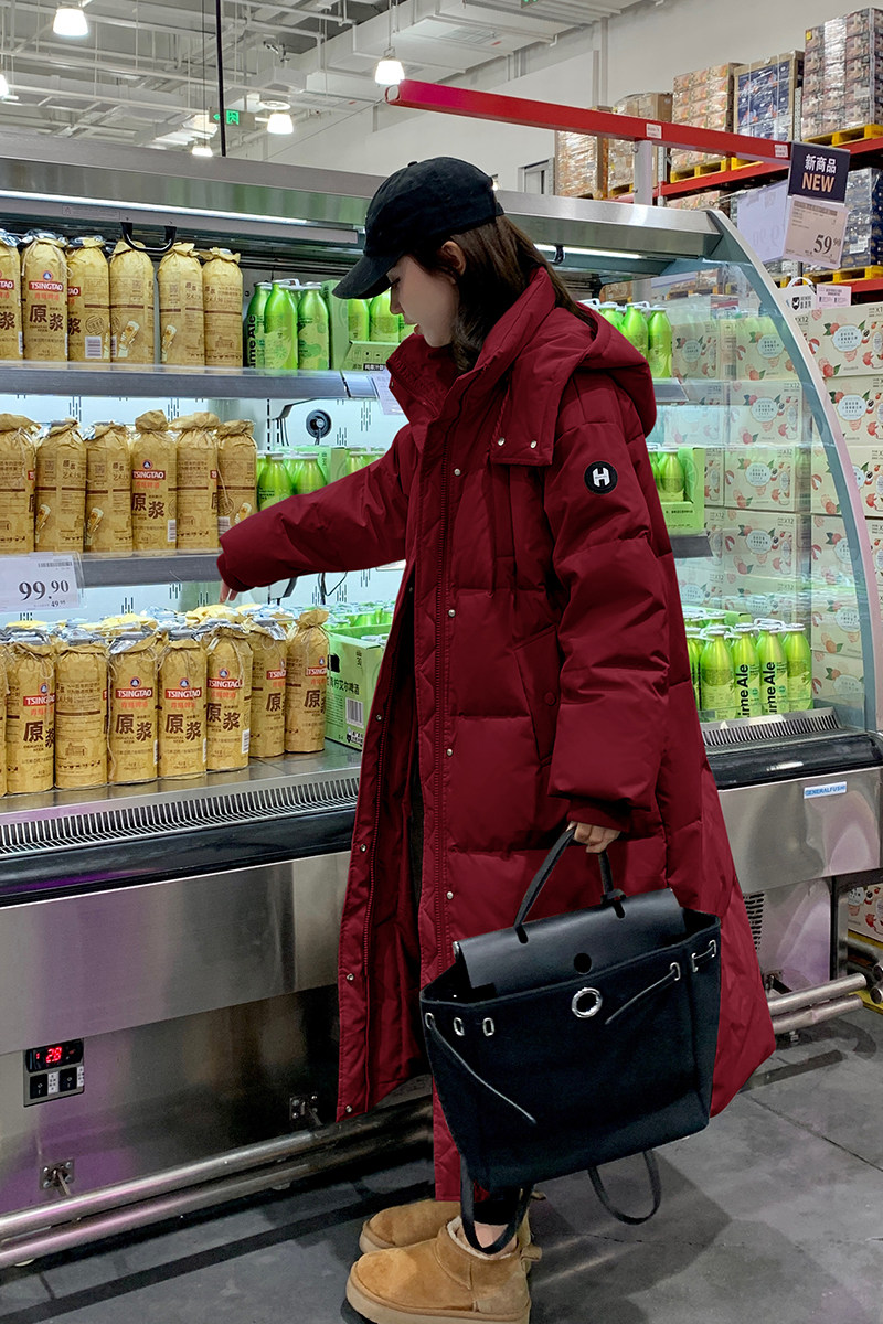 现货主推新增色有买家秀贴标休闲长款羽绒服6175款P315控468,女装羽绒服,2C139