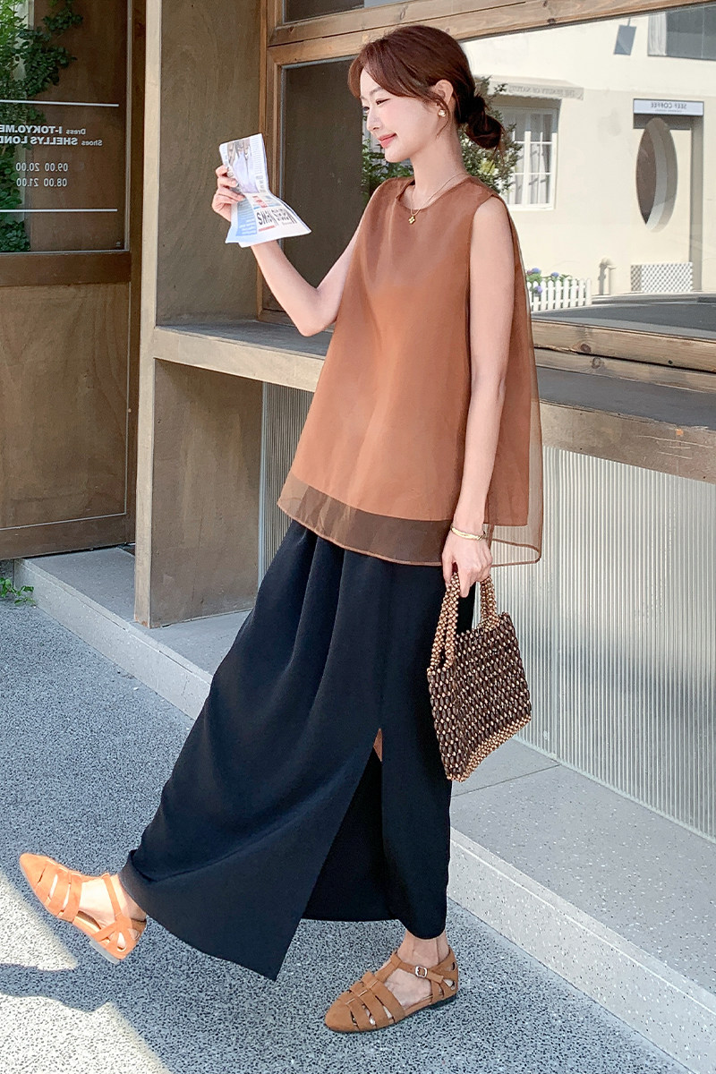 新品现货欧根纱上衣+裙子两件套2C139-8531-P135-K198,女装套装/套裙,2C139