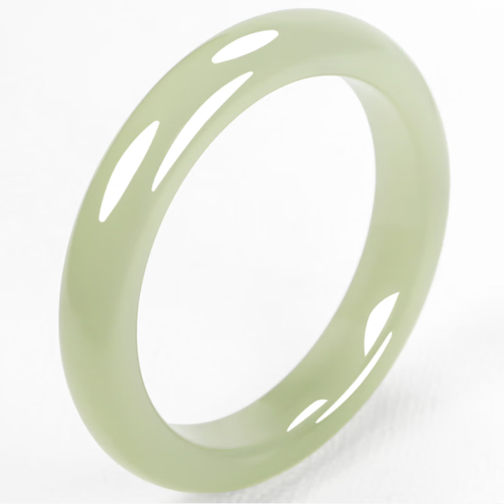 天然和田玉晴水手镯女款青白玉石镯子宽条油青湖水绿手镯玉器,珠宝/钻石/翡翠,手饰,淘宝优惠券,粉丝福利购,淘宝优惠卷