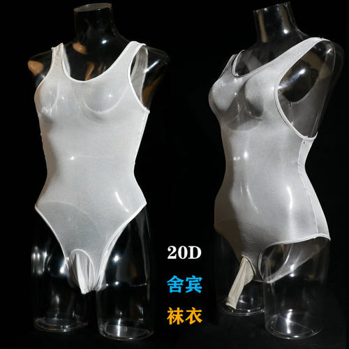 日系男士20D舍宾丝袜衣带jj套性感火辣泳衣高叉连体高弹内衣