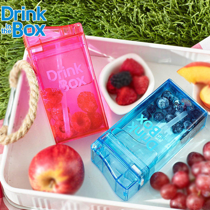 drink in the box儿童水杯方形吸管杯小学生便携防摔杯子幼儿园