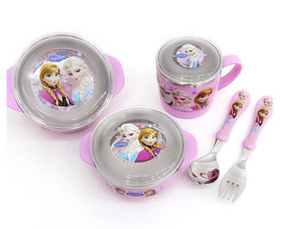 进口奇缘餐具辅食幼儿园分格餐盘