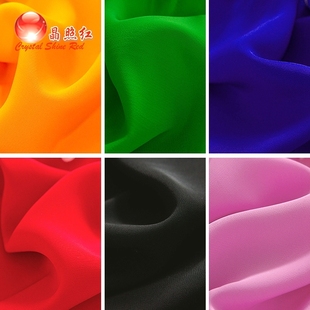 高丝宝布料舞蹈演出服练功服加厚雪纺布料古装 面料 汉服水袖