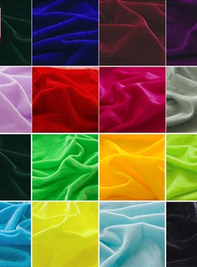 金丝绒布料面料加厚黑色红色批发窗帘布头清仓绒布地摊布摆摊桌布