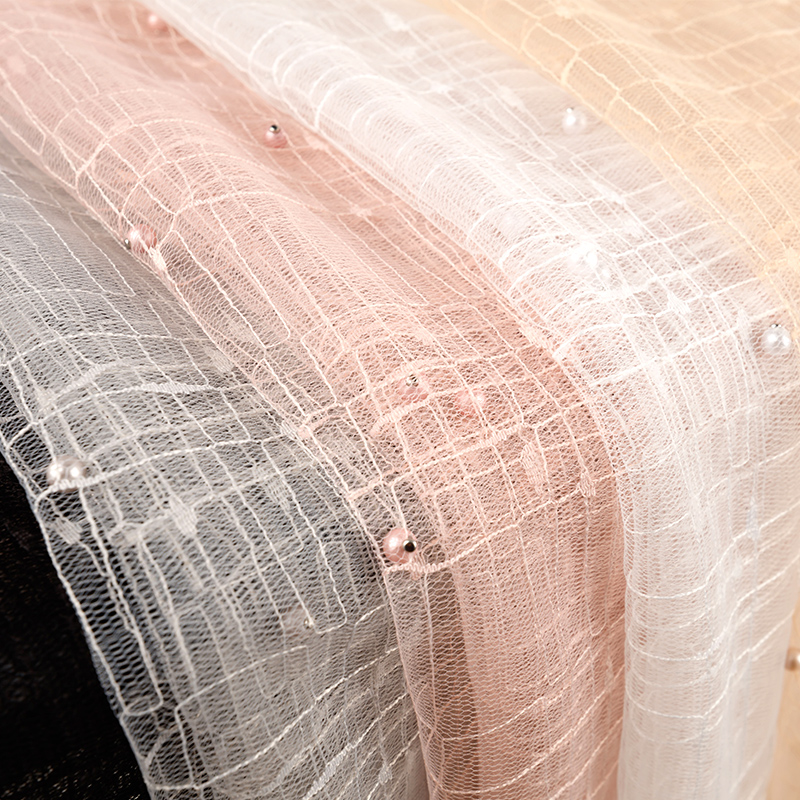 蕾丝灯珠清仓处理布料