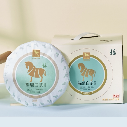 八马一年藏福系列白茶寿眉1500g