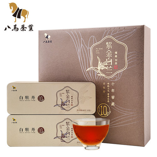八马茶业10年藏紫金白兰160g
