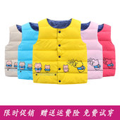 儿童羽绒棉马甲小孩春秋冬女童男童内胆宝宝轻薄童装 保暖婴儿背心