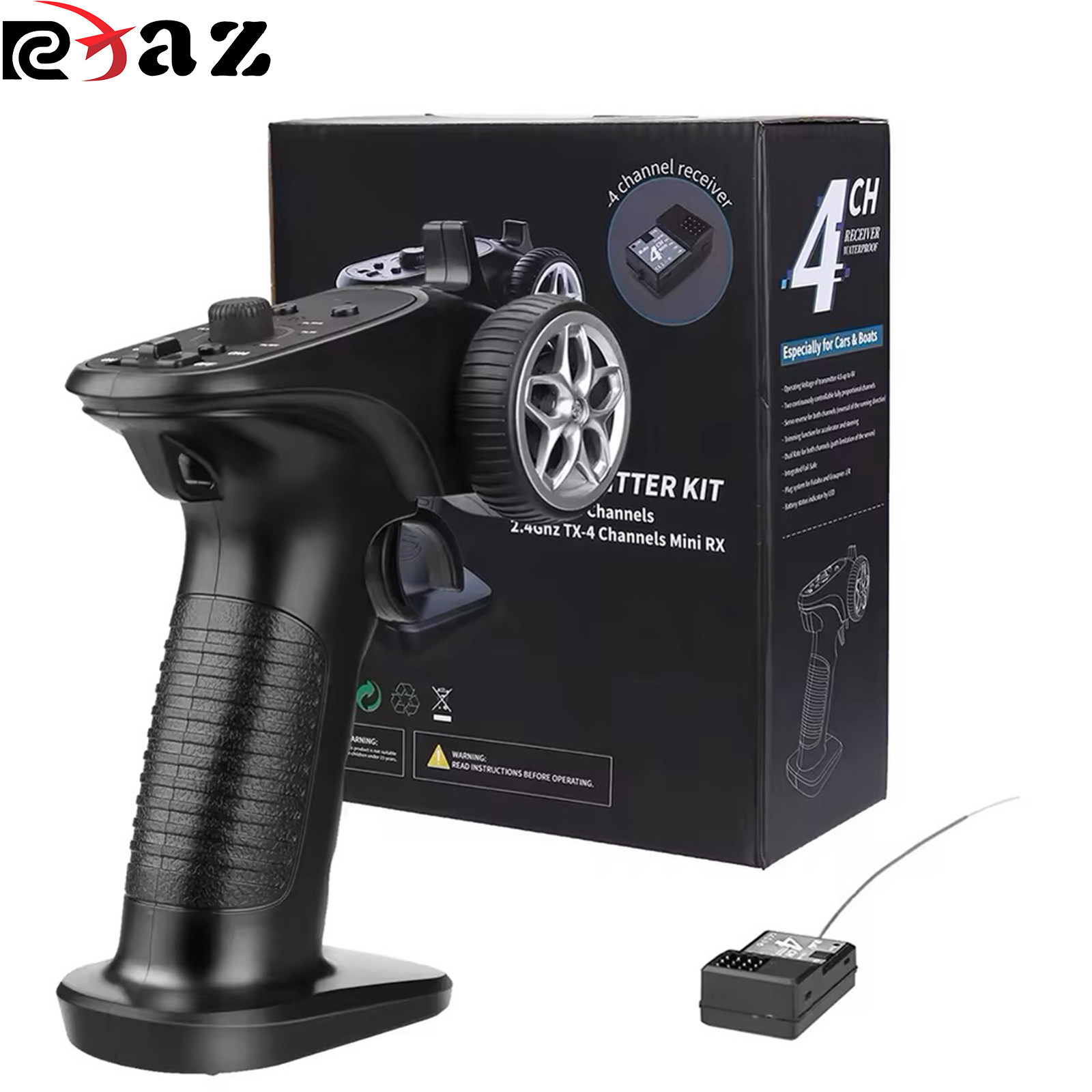 2.4G四通道遥控器TX4接收器套装