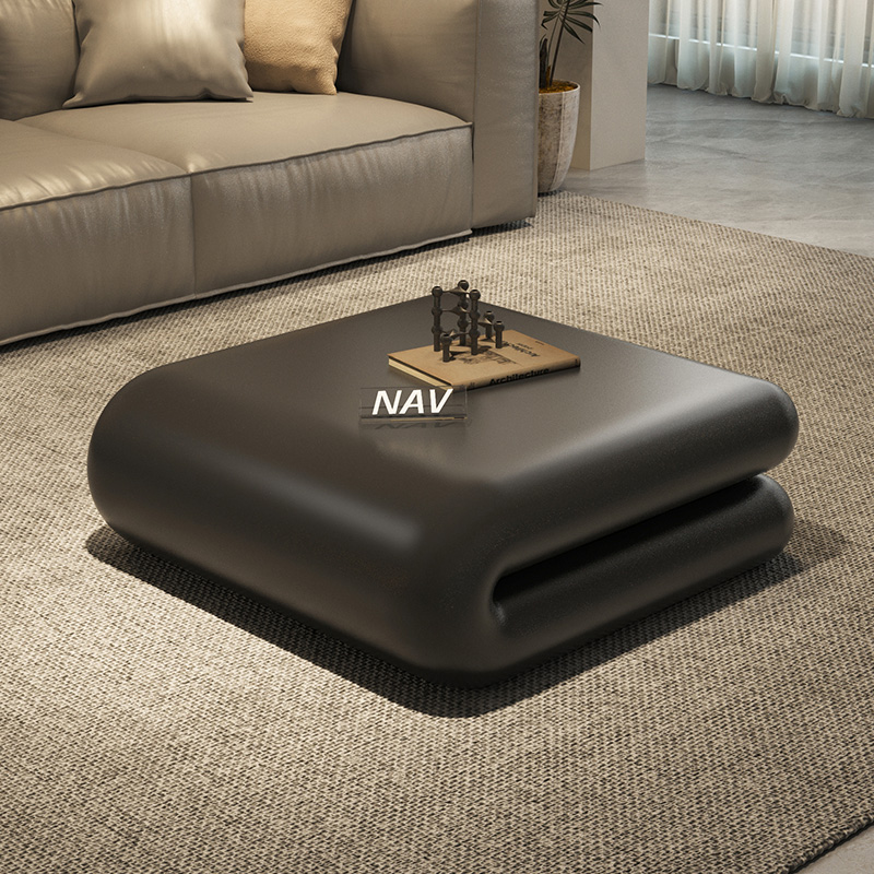 纳威意式极简玻璃钢茶几