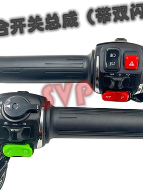 电动车电摩一体开关带双闪总成大牛N7牛猴子龟王三速倒车改装转把