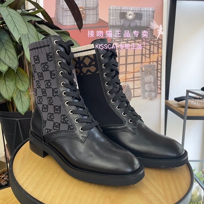 接吻猫正品2021冬新款系带针织