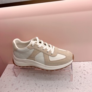 接吻猫2024春季厚底增高德训鞋休闲运动女单鞋KA64150-54