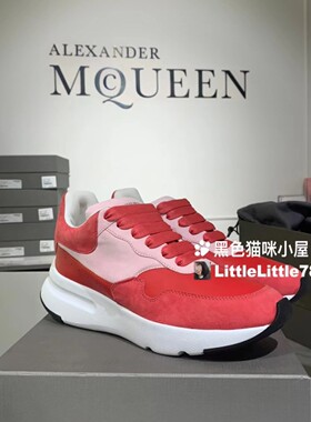 国内现货 英国比斯特折McQueen麦昆娜扎同款麂皮系带休闲运动跑鞋